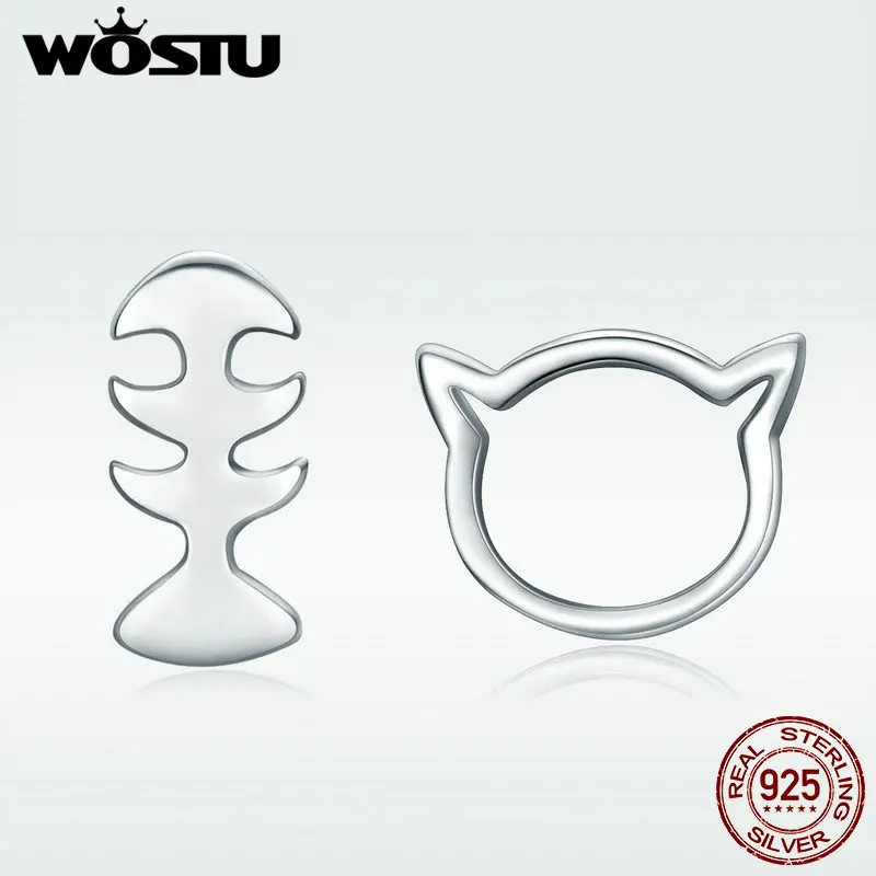 WOSTU 100% 925 Sterling Silver The Love Of Cat Stud Earrings For Women S925 Jewelry Gift Brincos DXE128
WOSTU 100% 925 Sterling Silver The Love Of Cat Stud Earrings For Women S925 Jewelry Gift Brincos DXE128