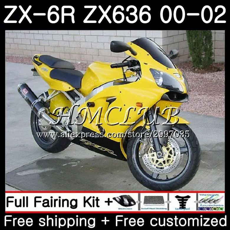 Body For KAWASAKI NINJA ZX 6 R ZX636 ZX-6R 2000 2001 2002 Gloss yellow 57HC.3 ZX 636 ZX 6R 600 CC ZX-636 ZX6R 00 01 02 Fairing
Body For KAWASAKI NINJA ZX 6 R ZX636 ZX-6R 2000 2001 2002 Gloss yellow 57HC.3 ZX 636 ZX 6R 600 CC ZX-636 ZX6R 00 01 02 Fairing