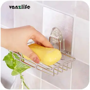 vanzlife strong sticky Seamless stainless steel mesh soap holder soap box drain and sponge scouring pad holder
vanzlife strong sticky Seamless stainless steel mesh soap holder soap box drain and sponge scouring pad holder