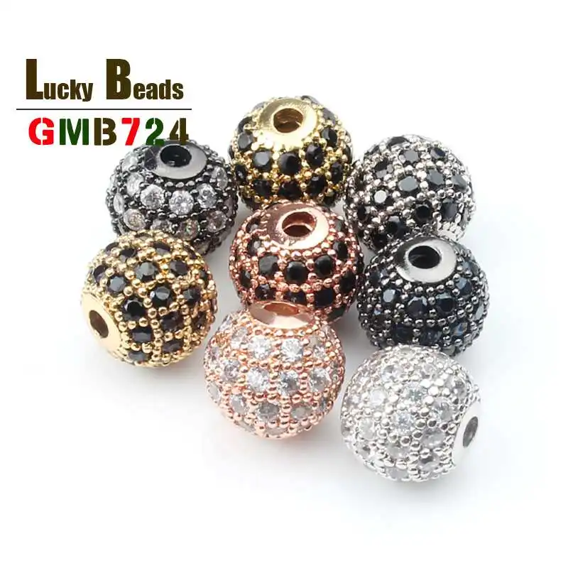 3pcs/lot Round Brass Micro Pave Cubic Zirconia Beads CZ Spacer Bead For Jewelry Making Diy Necklace Bracelet Charm 4/6/8/10/12mm
3pcs/lot Round Brass Micro Pave Cubic Zirconia Beads CZ Spacer Bead For Jewelry Making Diy Necklace Bracelet Charm 4/6/8/10/12mm