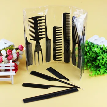 Professional Salon Comb 10pcs/Set Barber Combs Plastic Hair Brush Anti-static Hairbrush Hairdressing Fuctional Styling Tool Kit
Professional Salon Comb 10pcs/Set Barber Combs Plastic Hair Brush Anti-static Hairbrush Hairdressing Fuctional Styling Tool Kit