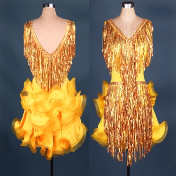 samba rumba tango latin dance costumes Sequins tassel latin dance dress women salsa latin competition dress of girl kids
samba rumba tango latin dance costumes Sequins tassel latin dance dress women salsa latin competition dress of girl kids
