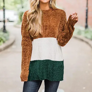 2019 Winter Pullovers sweater wool Plue Size Fashion Womens Casual Striped Long Sleeve Jumper O Neck Sweaters Blouse Tops L401A
2019 Winter Pullovers sweater wool Plue Size Fashion Womens Casual Striped Long Sleeve Jumper O Neck Sweaters Blouse Tops L401A