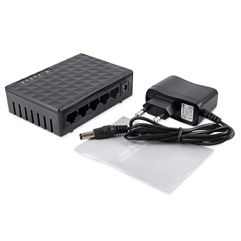 5 Port Networking Desktop Switch 10/100Mbps Mini Ethernet Network Switch RJ45 Network Adapter with EU/US plug Drop Shipping
5 Port Networking Desktop Switch 10/100Mbps Mini Ethernet Network Switch RJ45 Network Adapter with EU/US plug Drop Shipping