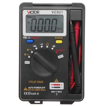 LCD Digital Multimeter Auto Range tester VICTOR VC921 3 3/4 DMM Integrated Personal Handheld Pocket Mini autorange multimeter
LCD Digital Multimeter Auto Range tester VICTOR VC921 3 3/4 DMM Integrated Personal Handheld Pocket Mini autorange multimeter