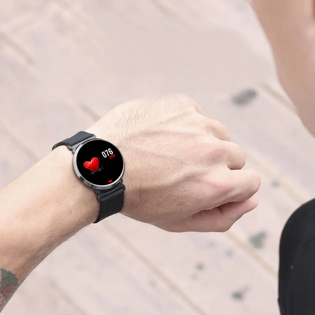 E28 умные часы для Для мужчин женщин Фитнес трекер hd-экран Smart Heart Rate Monitor