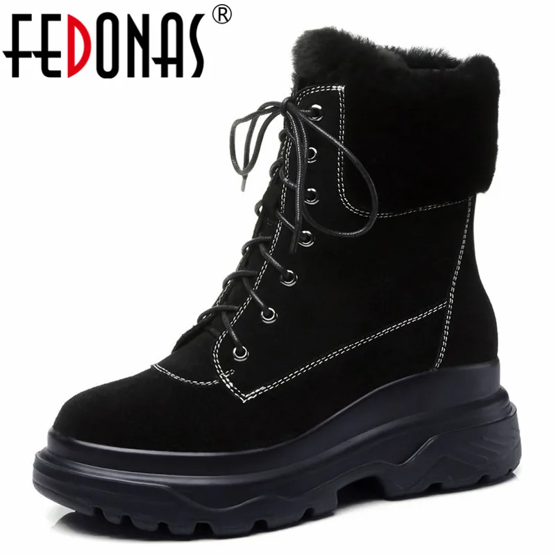 FEDONAS Brand Women Motorcycle Boots Warm Winter Snow Boots Round Toe Lace Up Sexy Ladies Shoes Woman Platforms Basic Boots
FEDONAS Brand Women Motorcycle Boots Warm Winter Snow Boots Round Toe Lace Up Sexy Ladies Shoes Woman Platforms Basic Boots