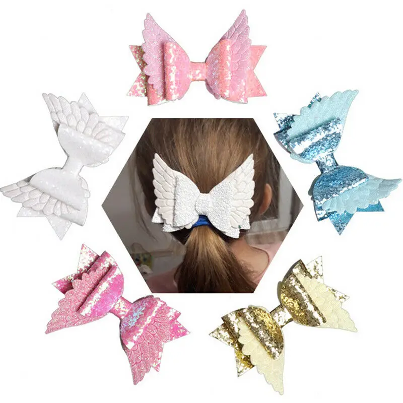 Toddler Baby Kids Girls Angel Wings Hair Bow Barrettes Sequin Bowknot Hairpins Pink White Blue Gold
Toddler Baby Kids Girls Angel Wings Hair Bow Barrettes Sequin Bowknot Hairpins Pink White Blue Gold