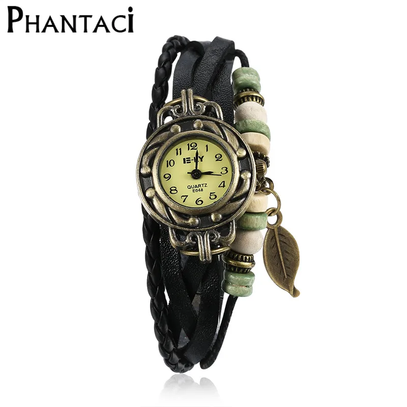 Vintage Infinity Wrap Bracelets&Bangle Knitting Leafs Beads Rope Chain Multilayer Faux Leather Quartz Bracelet Watch For Women
Vintage Infinity Wrap Bracelets&Bangle Knitting Leafs Beads Rope Chain Multilayer Faux Leather Quartz Bracelet Watch For Women