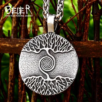 Beier 316L stainless steel Nordic Vikings Runes Amulet Pendant Necklace The Tree of Life Runes PENDANT Necklace Nordic Talisman
Beier 316L stainless steel Nordic Vikings Runes Amulet Pendant Necklace The Tree of Life Runes PENDANT Necklace Nordic Talisman