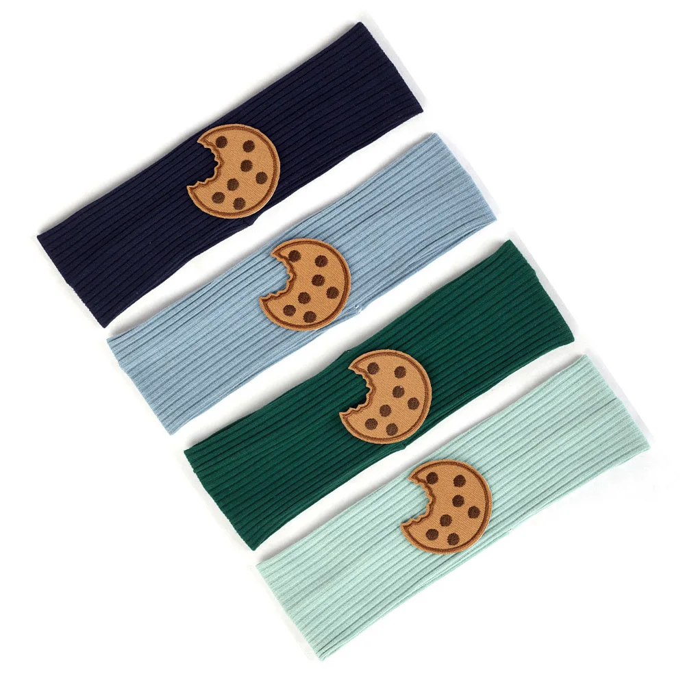 Fashion Girls DIY Accessories with Cookie Applique Baby Cut Ribbed Headband Kids Elastic Cotton Turban Unisex Hairband AT017
Fashion Girls DIY Accessories with Cookie Applique Baby Cut Ribbed Headband Kids Elastic Cotton Turban Unisex Hairband AT017