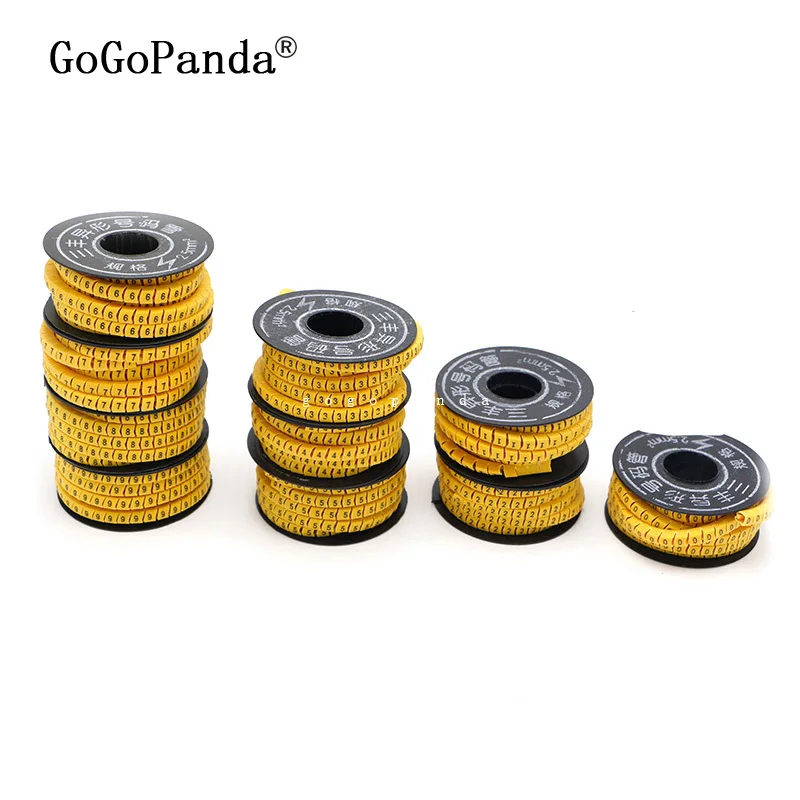 10 Rolls/Lot 1.5mm - 6mm Square Wire Cable Marker Cable Sleeve PVC Number 0-9 2.5mm 4mm 10mm
10 Rolls/Lot 1.5mm - 6mm Square Wire Cable Marker Cable Sleeve PVC Number 0-9 2.5mm 4mm 10mm