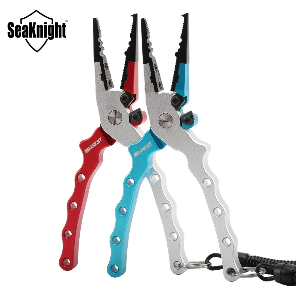 Seaknight SK004 Fishing Aluminum Alloy Pliers With Retention Rope 80g 17cm Hook Remover Line Cutter Multifunctional Fishing Tool
Seaknight SK004 Fishing Aluminum Alloy Pliers With Retention Rope 80g 17cm Hook Remover Line Cutter Multifunctional Fishing Tool