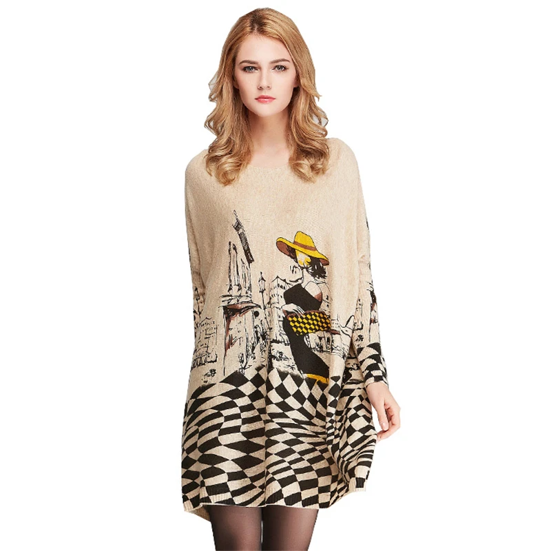 Thin Women Sweater Plus Size 6XL 7XL 8XL 9XL 2017 Autumn Winter Long Sleeve Knitwear White Plaid Print Oversize Female Jumpers
Thin Women Sweater Plus Size 6XL 7XL 8XL 9XL 2017 Autumn Winter Long Sleeve Knitwear White Plaid Print Oversize Female Jumpers