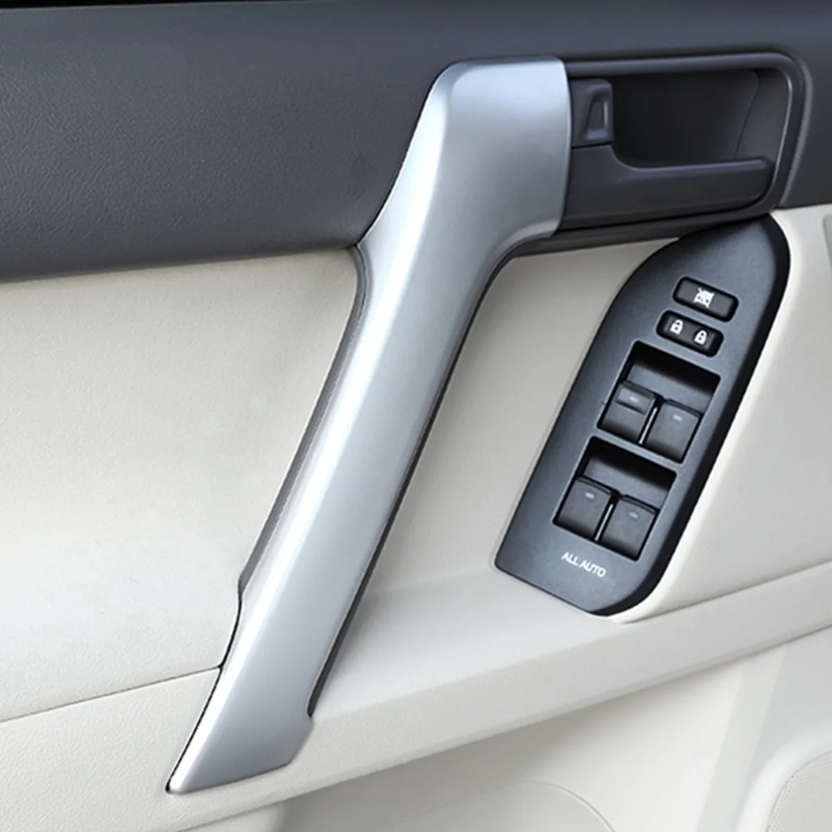 ABS Matte Silver Front Door Inner Armrest Trim Cover for Toyota Land Cruiser Prado 150 2010 2011 2012 2013 2014-2016 2017 2018
ABS Matte Silver Front Door Inner Armrest Trim Cover for Toyota Land Cruiser Prado 150 2010 2011 2012 2013 2014-2016 2017 2018