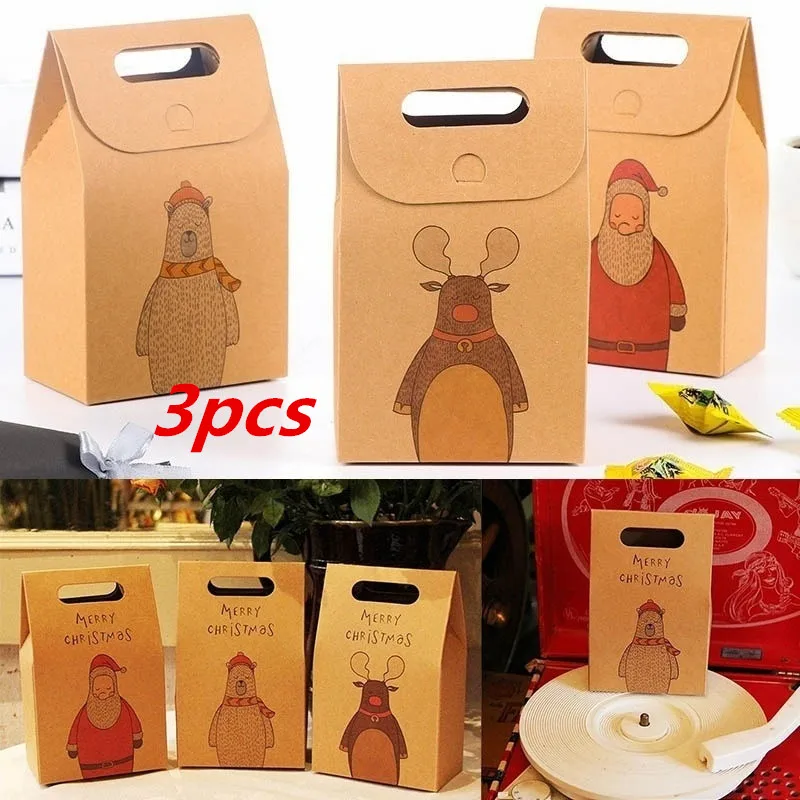 3Pcs Merry Christmas Candy Box Party Dessert Paper Packaging Box Festival Gift Candy Box
3Pcs Merry Christmas Candy Box Party Dessert Paper Packaging Box Festival Gift Candy Box