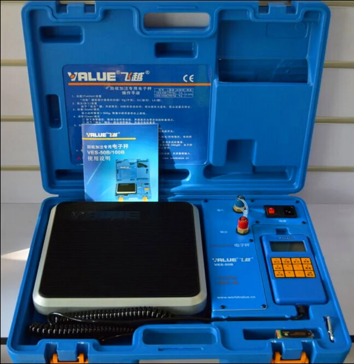 Genuine the electronic scale quantitative filling fluid called VES-100B refrigerant recovery
Genuine the electronic scale quantitative filling fluid called VES-100B refrigerant recovery