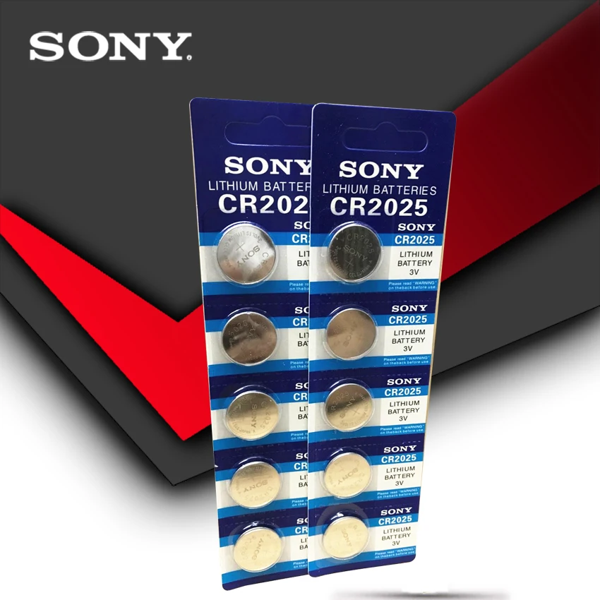 10PCS/LOT SONY Original cr2025 Button Cell Batteries cr2025 3V Lithium Coin Battery For Watch Calculator Weight Scale
10PCS/LOT SONY Original cr2025 Button Cell Batteries cr2025 3V Lithium Coin Battery For Watch Calculator Weight Scale