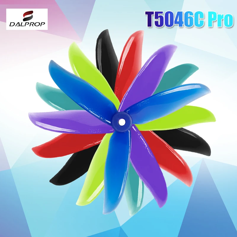 Dalprop Cyclone T5046C T5046 Pro 5046 5inch 3 blade/tri-blade propeller prop compatible 2205 2306 motor for FPV racing drone kit
Dalprop Cyclone T5046C T5046 Pro 5046 5inch 3 blade/tri-blade propeller prop compatible 2205 2306 motor for FPV racing drone kit