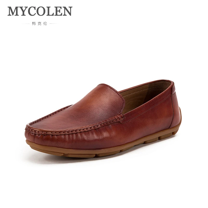 MYCOLEN 2018 New Fashion Style Soft Moccasins Men Loafers High Quality Genuine Leather Shoes Men Flats Driving Shoes Popular
MYCOLEN 2018 New Fashion Style Soft Moccasins Men Loafers High Quality Genuine Leather Shoes Men Flats Driving Shoes Popular