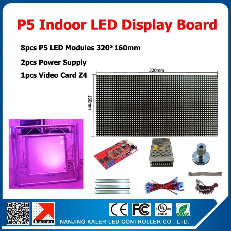 P5 Indoor Dot-Matrix Full Color Led Display Module 8pcs 320*160MM Indoor Video Led Modules +All DIY Kits With Installation Video
P5 Indoor Dot-Matrix Full Color Led Display Module 8pcs 320*160MM Indoor Video Led Modules +All DIY Kits With Installation Video