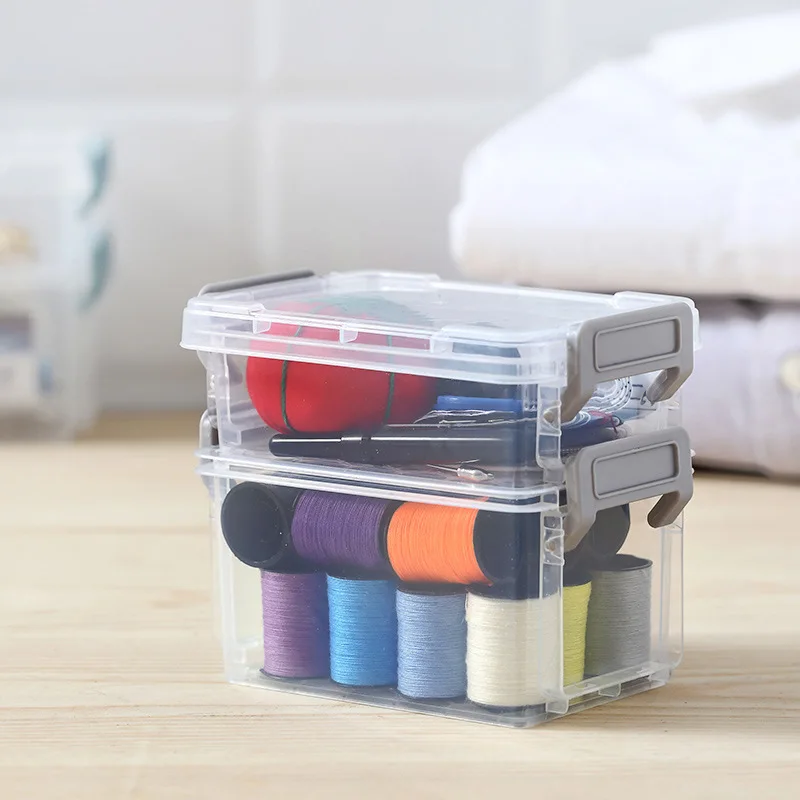 Magic Buckle Storage Box Stationery Finishing Box Home Transparent Multi-layer Overlay with Cover Office Debris Box Jewelry#20
Magic Buckle Storage Box Stationery Finishing Box Home Transparent Multi-layer Overlay with Cover Office Debris Box Jewelry#20