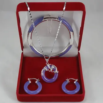 Hot sell free shipping ~~ charming 7.5" purple bracelet, earings, and pendant decorated with dragon jewelry sets for gift
Hot sell free shipping ~~ charming 7.5" purple bracelet, earings, and pendant decorated with dragon jewelry sets for gift