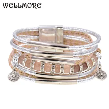 WELLMORE women bracelets leather bracelets 6MM natural stone beaded bracelets for women fashion jewelry wholesale drop shipping
WELLMORE women bracelets leather bracelets 6MM natural stone beaded bracelets for women fashion jewelry wholesale drop shipping