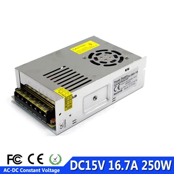 Variable Power Supply Switching DC15V 16.7A 250W Transformer 220V 110V AC to DC 15V SMPS For LED Light Lamp CCTV Repeater Radio
Variable Power Supply Switching DC15V 16.7A 250W Transformer 220V 110V AC to DC 15V SMPS For LED Light Lamp CCTV Repeater Radio