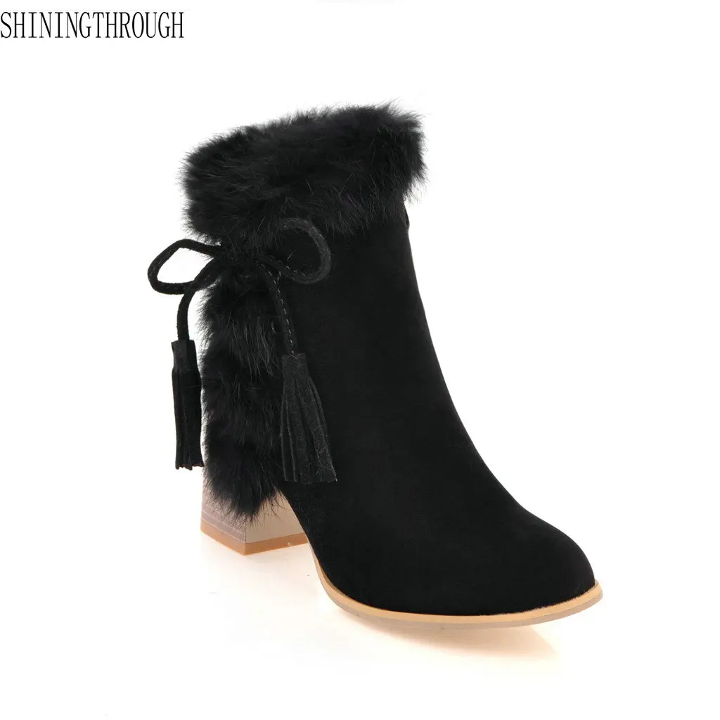 New women snow boots square high heels boots woman winter women boots sweet bowtie ankle boots big size 34-43
New women snow boots square high heels boots woman winter women boots sweet bowtie ankle boots big size 34-43