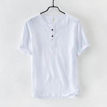 New Arrival 100% Linen Short Sleeve Men's Shirts Hight Quality Round Collar Loose Men's Casual Shrits Plus Size M L XL 2XL 3XL
New Arrival 100% Linen Short Sleeve Men's Shirts Hight Quality Round Collar Loose Men's Casual Shrits Plus Size M L XL 2XL 3XL