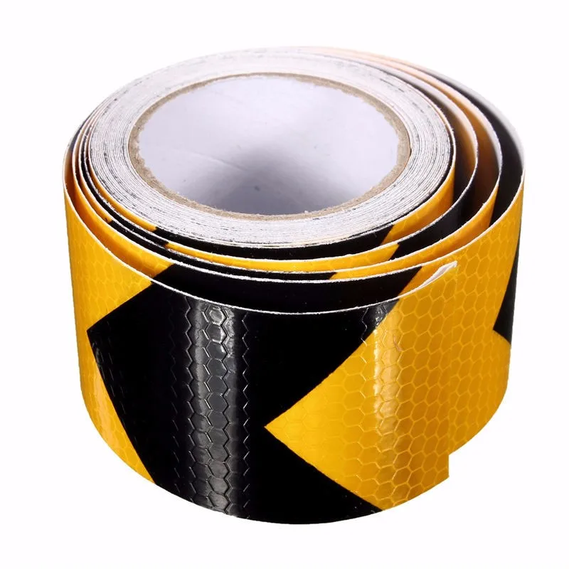 NEW Durable Quality 3 meters PVC Reflective Tape Yellow And Black arrow reflective safety warning belt Free Shipping NEW Durable Quality 3 meters PVC Reflective Tape Yellow And Black arrow reflective safety warning belt Free Shipping<br><br>Aliexpress