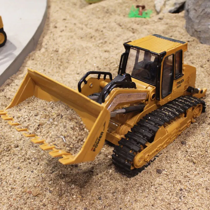 6CH 2.4GHz Electric Simulation RC Bulldozer Model Remote Control Truck Engineering Construction Vehicle Kid Hobby Collection Toy
6CH 2.4GHz Electric Simulation RC Bulldozer Model Remote Control Truck Engineering Construction Vehicle Kid Hobby Collection Toy