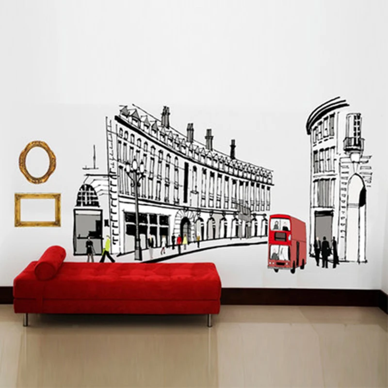 European creative wall stickers living room bedroom warm romantic dormitory decoration wall stickers Roman street ay1911
European creative wall stickers living room bedroom warm romantic dormitory decoration wall stickers Roman street ay1911