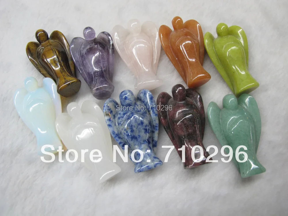 Wholesale Natural Gem stone angel,Crystal Healing Angel Mixed Stone Healing Bead,5pcs/lot approx 2"( 50mm)
Wholesale Natural Gem stone angel,Crystal Healing Angel Mixed Stone Healing Bead,5pcs/lot approx 2"( 50mm)