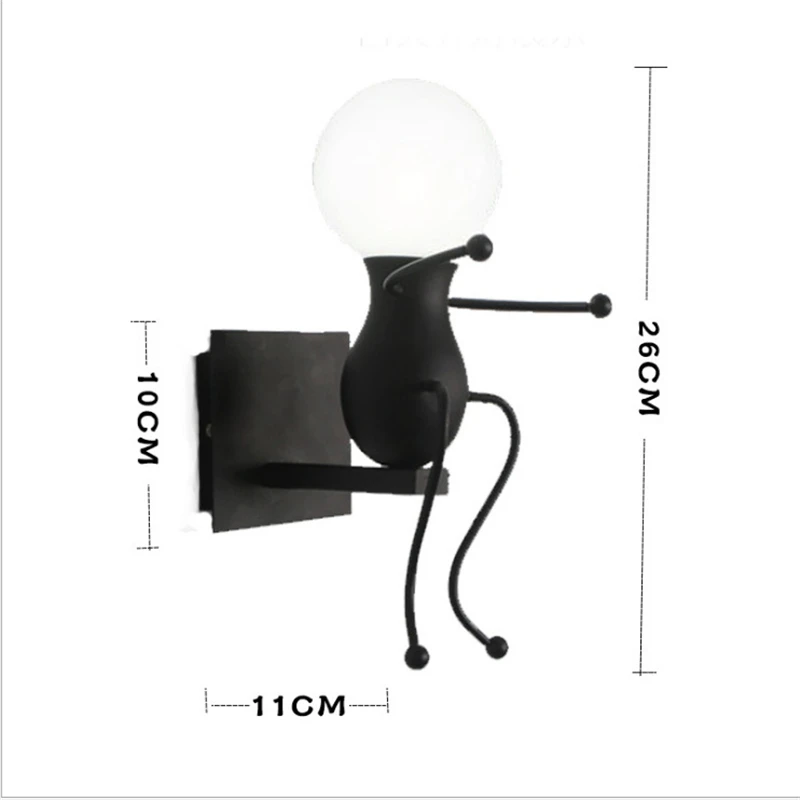 Retro Cartoon Robot E27 Wall Light American Country Creative Iron Led Wall Lamp For Children Room Bedroom Bedside Aisle Cafe Bar
Retro Cartoon Robot E27 Wall Light American Country Creative Iron Led Wall Lamp For Children Room Bedroom Bedside Aisle Cafe Bar