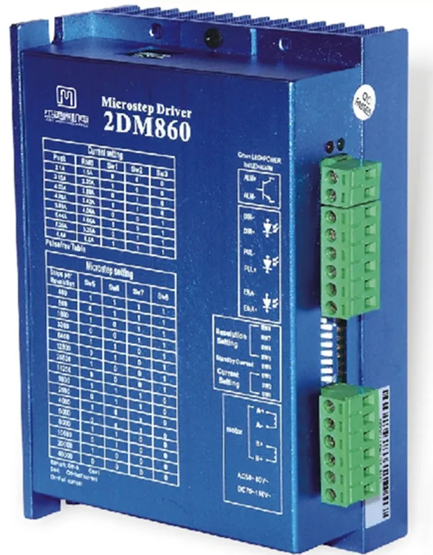 2DM860 2 phase NEMA23 NEMA34 stepper motor driver 32bit DSP AC60V 1.8-7.0A JMC replace leadshine DM860
2DM860 2 phase NEMA23 NEMA34 stepper motor driver 32bit DSP AC60V 1.8-7.0A JMC replace leadshine DM860
