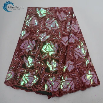 New products Organza Embroidery Lace Fabric high quality with African Lace Fabric Nigeria Sequins Lace 5 yards/pcs For Sewing
New products Organza Embroidery Lace Fabric high quality with African Lace Fabric Nigeria Sequins Lace 5 yards/pcs For Sewing