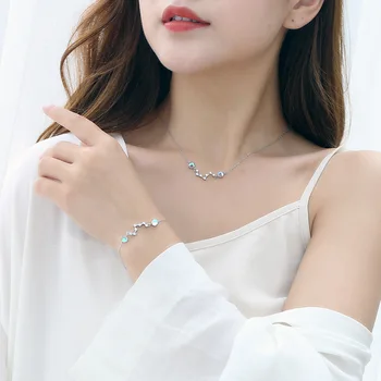 925 Sterling Silver Natural Moonstone Big Dipper Charm Bracelet For Women Bracelet &Bangle Fashion Jewelry Party SL213
925 Sterling Silver Natural Moonstone Big Dipper Charm Bracelet For Women Bracelet &Bangle Fashion Jewelry Party SL213