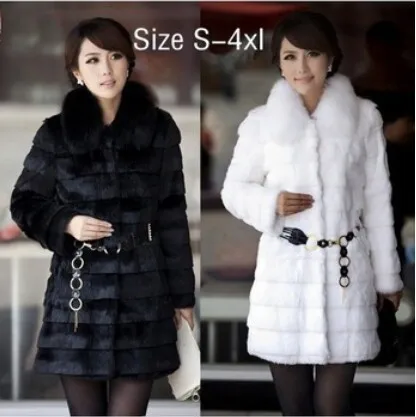 2019 Winter Women's Fashion Rabbit Fur Coat with Fox Fur Collar Outwear Lady Garment Plus Size S-4XL
2019 Winter Women's Fashion Rabbit Fur Coat with Fox Fur Collar Outwear Lady Garment Plus Size S-4XL