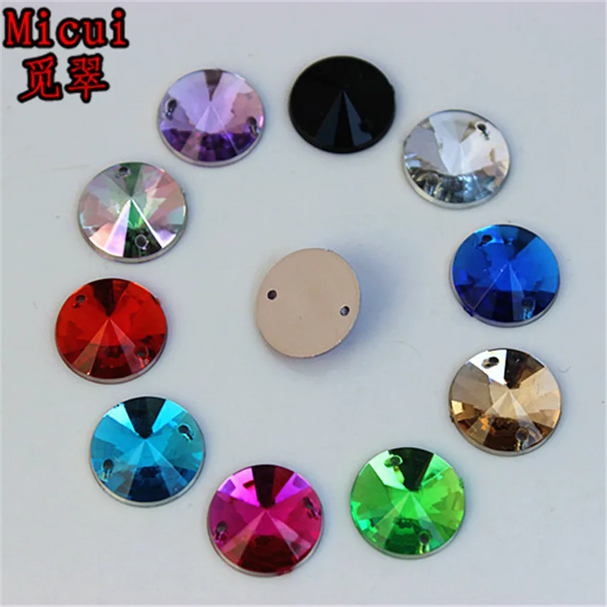 Micui 100PCS 12mm Round Sewing Crystal Acrylic Rhinestones Applique Flatback Strass Beads Sew On Crystals Stones 2 HOLE ZZ277
Micui 100PCS 12mm Round Sewing Crystal Acrylic Rhinestones Applique Flatback Strass Beads Sew On Crystals Stones 2 HOLE ZZ277