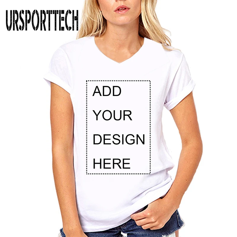 URSPORTTECH Customized tee shirt femme Print Your Own Design High Quality Breathable Cotton V Neck T-Shirt For Woman Plus Size
URSPORTTECH Customized tee shirt femme Print Your Own Design High Quality Breathable Cotton V Neck T-Shirt For Woman Plus Size