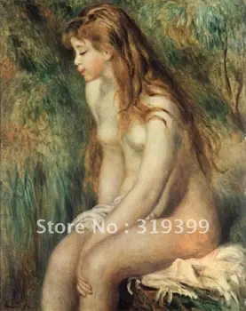 

Linen Canvas Oil Painting reproduction,Young Girl Bathing by pierre auguste renoir,Free DHL Shipping,100% handmade,museum qualit