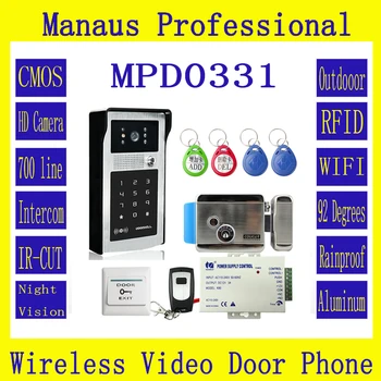 New WIFI Video Door Phone Kit RFID & Code Keypad Doorbell Electric Lock System Apply to Families/floors/villas/apartments D0331
New WIFI Video Door Phone Kit RFID & Code Keypad Doorbell Electric Lock System Apply to Families/floors/villas/apartments D0331