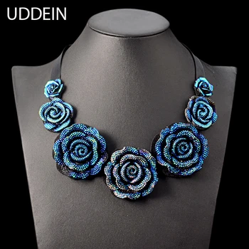 UDDEIN long black ribbon chain rose flower necklace women multi color trendy statement chokers jewelry maxi necklace collar
UDDEIN long black ribbon chain rose flower necklace women multi color trendy statement chokers jewelry maxi necklace collar