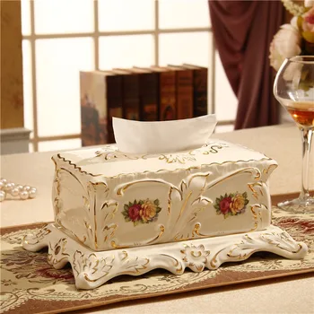 European style living room decoration luxury large box Home Furnishing Ivory ceramic retro storage box
European style living room decoration luxury large box Home Furnishing Ivory ceramic retro storage box