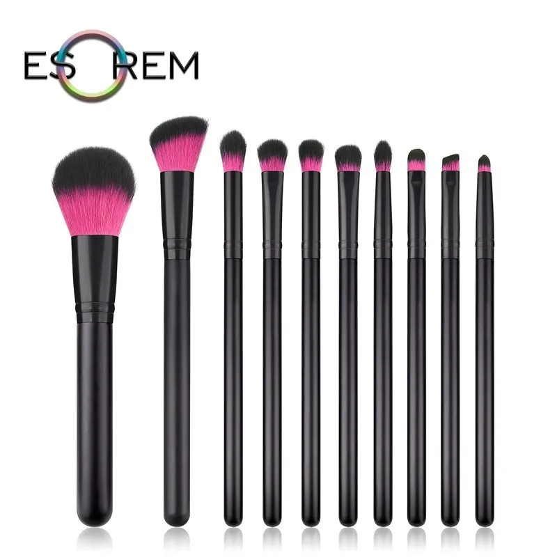 ESOREM 10pcs Highlight Black Handle Makeup Brushes Soft Cosmetic Brush Set Loose Powder Larger Powder Precision Shader 070802
ESOREM 10pcs Highlight Black Handle Makeup Brushes Soft Cosmetic Brush Set Loose Powder Larger Powder Precision Shader 070802