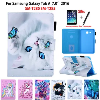 SM-T280 Case For Samsung Galaxy Tab A a6 7.0 2016 T280 T285 SM-T285 Cover Funda Fashion Cat Print Tablet Stand Shell +Gift
SM-T280 Case For Samsung Galaxy Tab A a6 7.0 2016 T280 T285 SM-T285 Cover Funda Fashion Cat Print Tablet Stand Shell +Gift