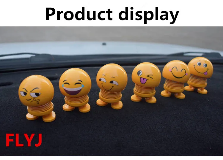 Car Ornaments Creative Emoji Expression Dolls Cute Shaking Head Emoji Figure Model Doll Automobile Decoration Accessories Gifts
Car Ornaments Creative Emoji Expression Dolls Cute Shaking Head Emoji Figure Model Doll Automobile Decoration Accessories Gifts