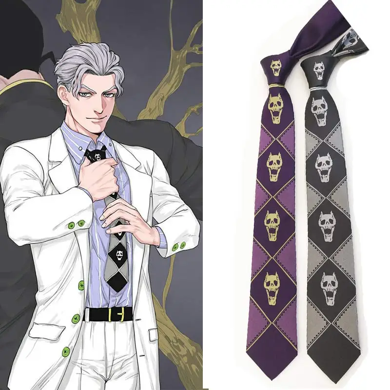 JoJo Bizarre Adventure Cosplay Tie KILLER QUEEN Kira Yoshikage Skull Neck Tie Cosplay Costumes
JoJo Bizarre Adventure Cosplay Tie KILLER QUEEN Kira Yoshikage Skull Neck Tie Cosplay Costumes